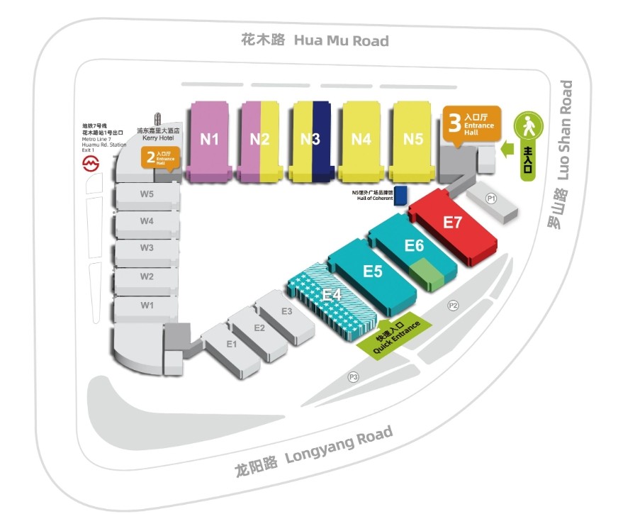 慕尼黑上海光博會展區圖
